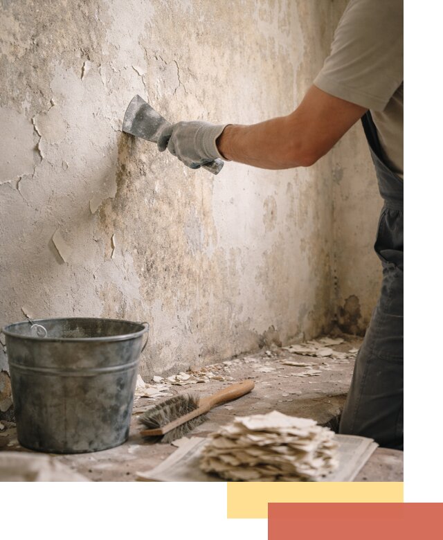 Удаление старой краски со стен в Кирове качественно и быстро