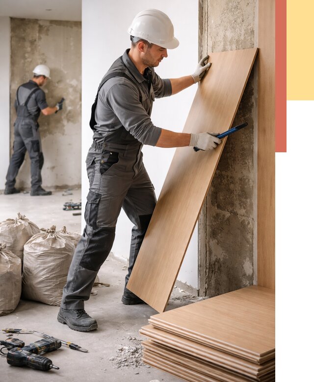 Демонтаж стеновых панелей в Кирове от 3558 руб. за м² быстро и недорого | ОТДЕЛОЧНИК-Кро