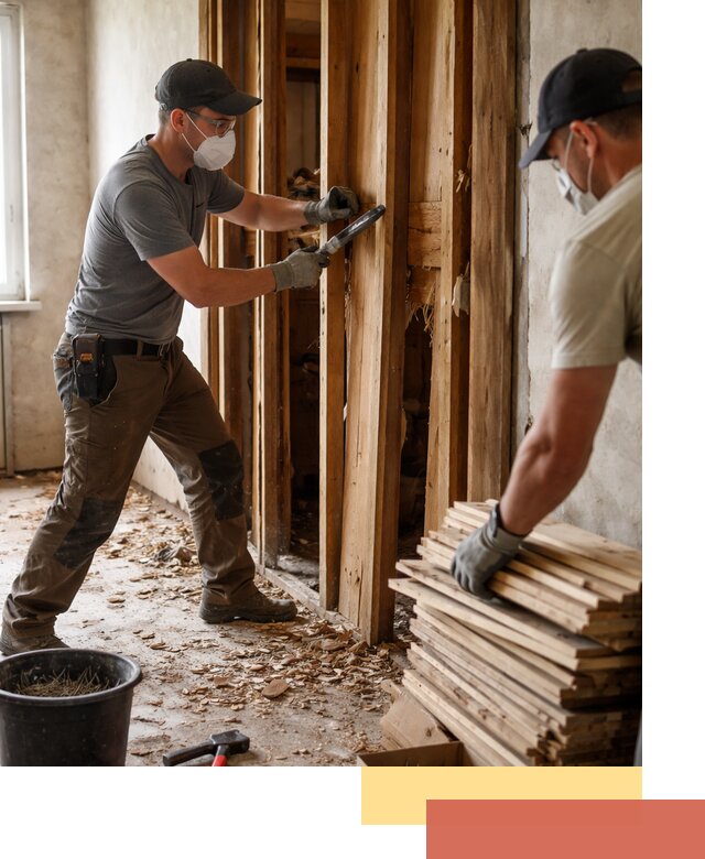 Демонтаж деревянных перегородок в Кирове быстро и аккуратно