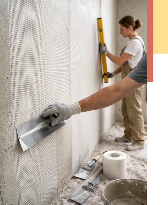 Армирование стен стеклосеткой в Кирове от 3253 руб. под ключ | ОТДЕЛОЧНИК-Кро