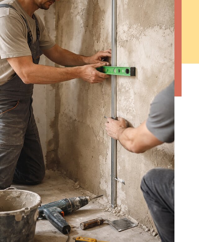 Установка штукатурных маяков в Кирове от 7116 руб. — быстро и недорого | ОТДЕЛОЧНИК-Кро