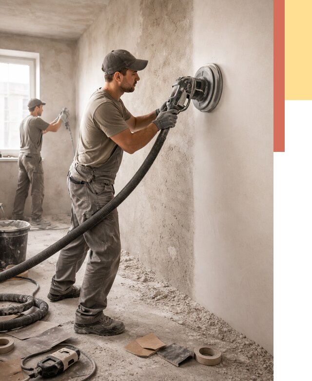 Шлифовка стен в Кирове от 1220 руб/м2 — быстро и недорого | ОТДЕЛОЧНИК-Кро