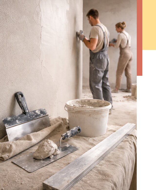 Штукатурка стен гипсовая в Кирове от 4574 руб/м2 — быстро и недорого | ОТДЕЛОЧНИК-Кро