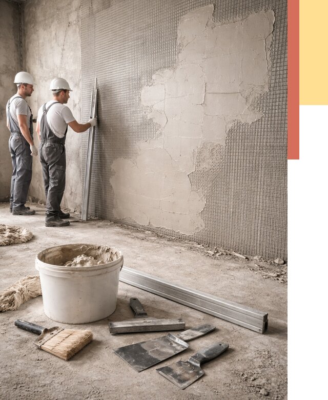 Штукатурка стен по сетке в Кирове от 5591 руб./м2 — быстро и недорого | ОТДЕЛОЧНИК-Кро