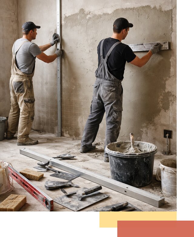 Профессиональная штукатурка стен под плитку в Кирове
