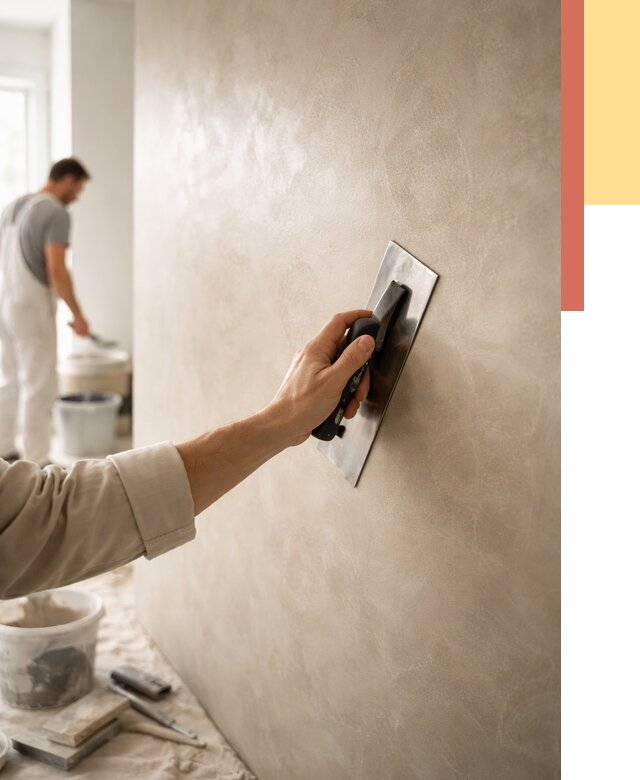 Венецианская штукатурка в Кирове от 3558 руб/м² — нанесение стен под ключ | ОТДЕЛОЧНИК-Кро