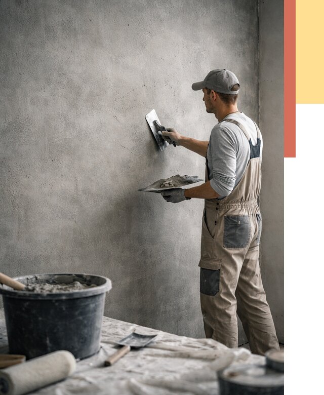 Декоративная штукатурка под бетон в Кирове от 2541 руб./м² — нанесение под ключ | ОТДЕЛОЧНИК-Кро