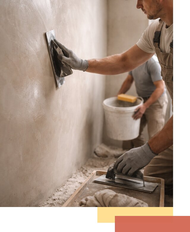 Нанесение марокканской штукатурки таделакт в Кирове