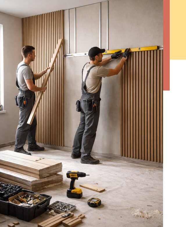 Монтаж реечных панелей на стены в Кирове от 1220 руб. — быстро и недорого | ОТДЕЛОЧНИК-Кро