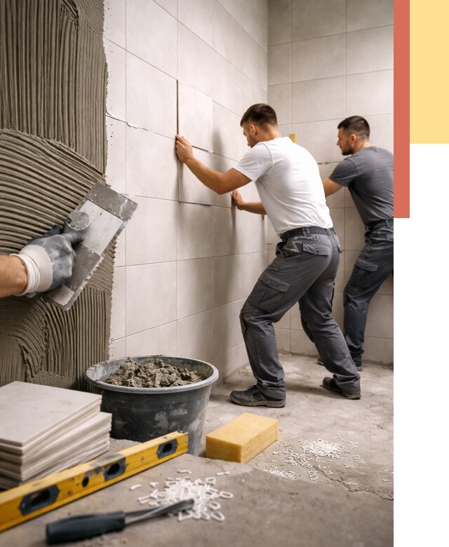 Укладка плитки на стены в Кирове от 864 руб. — качественно и недорого | ОТДЕЛОЧНИК-Кро