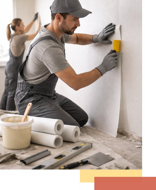 Поклейка стеклообоев профессионально в Кирове