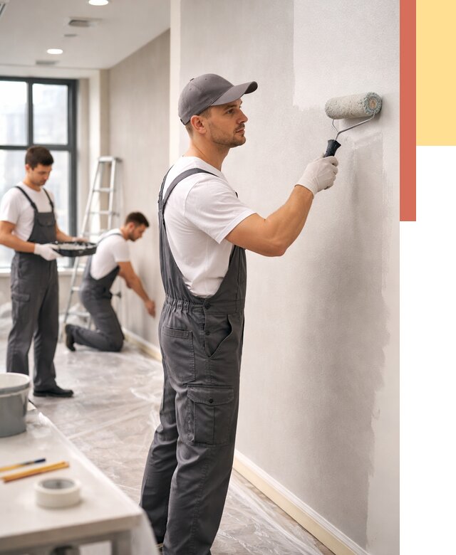 Покраска стен в офисе в Кирове от 8640 руб. — быстро и недорого | ОТДЕЛОЧНИК-Кро