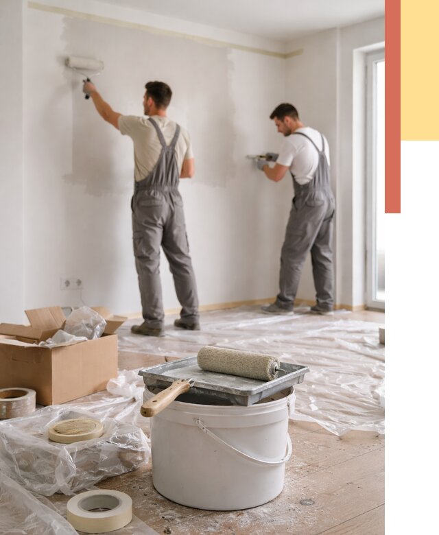 Покраска стен в квартире в Кирове от 2541 руб/м2 — быстро и недорого | ОТДЕЛОЧНИК-Кро