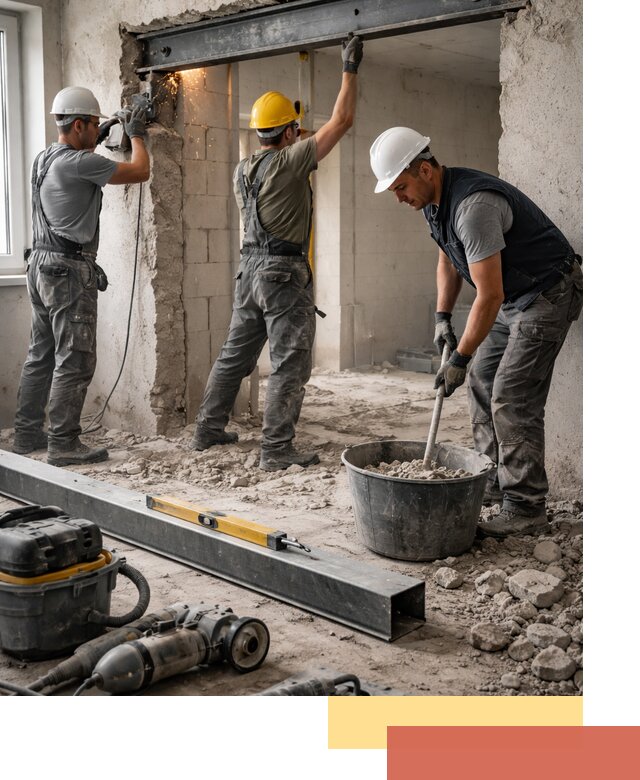 Создание проемов в стенах и несущих конструкциях в Кирове