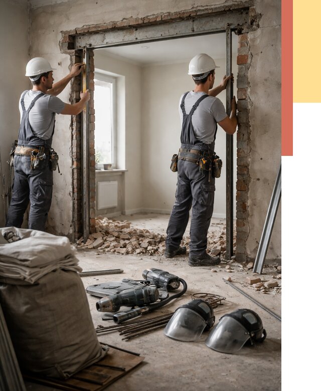 Расширение дверного проема в Кирове от 12706 руб. под ключ | ОТДЕЛОЧНИК-Кро