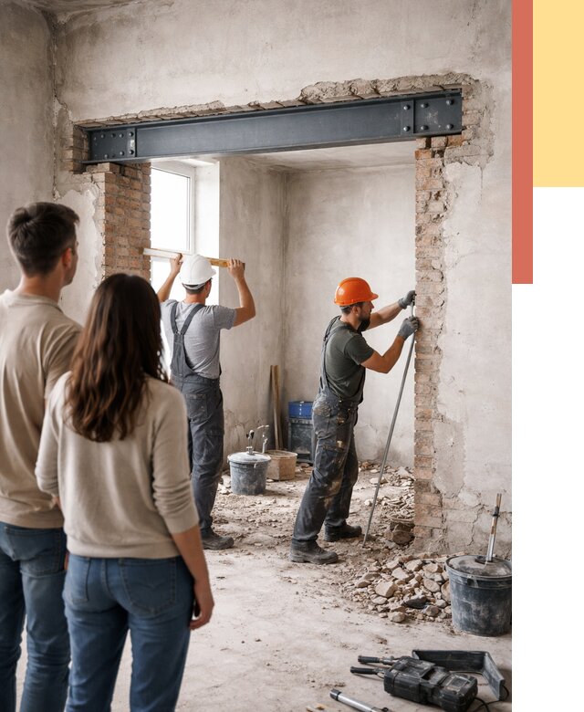 Усиление проема в стене в Кирове от 9657 руб. — усиление дверного проема металлоконструкцией | ОТДЕЛОЧНИК-Кро