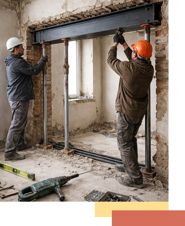 Усиление проема в стене в Кирове для расширения и безопасности