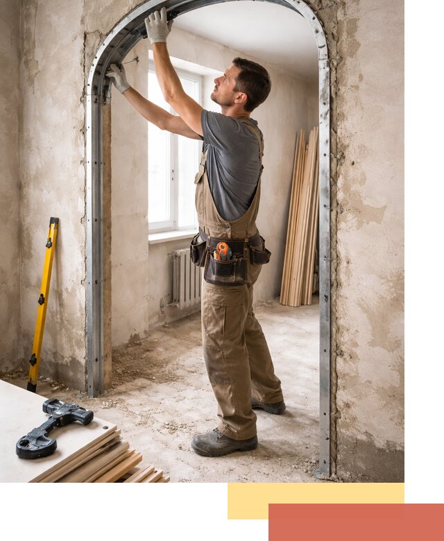 Устройство арочного проема в Кирове под ключ