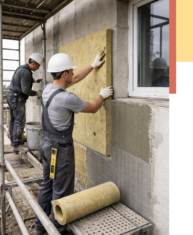 Утепление стен в Кирове от 4371 руб. под ключ — быстро и недорого | ОТДЕЛОЧНИК-Кро