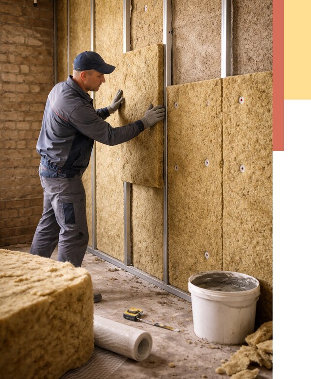 Утепление стен минватой в Кирове от 1372 руб./м2 — недорого и быстро | ОТДЕЛОЧНИК-Кро