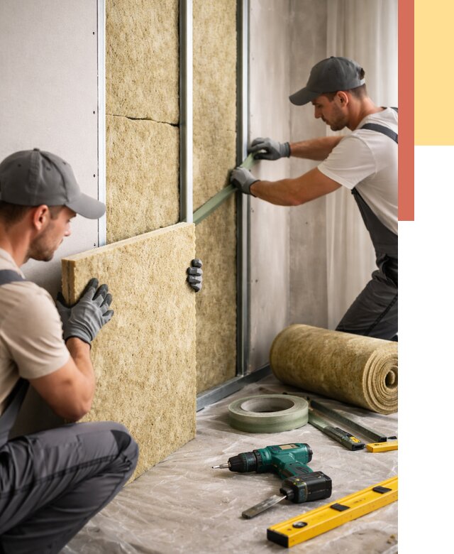 Шумоизоляция стен в Кирове под ключ от 1881 руб. | ОТДЕЛОЧНИК-Кро