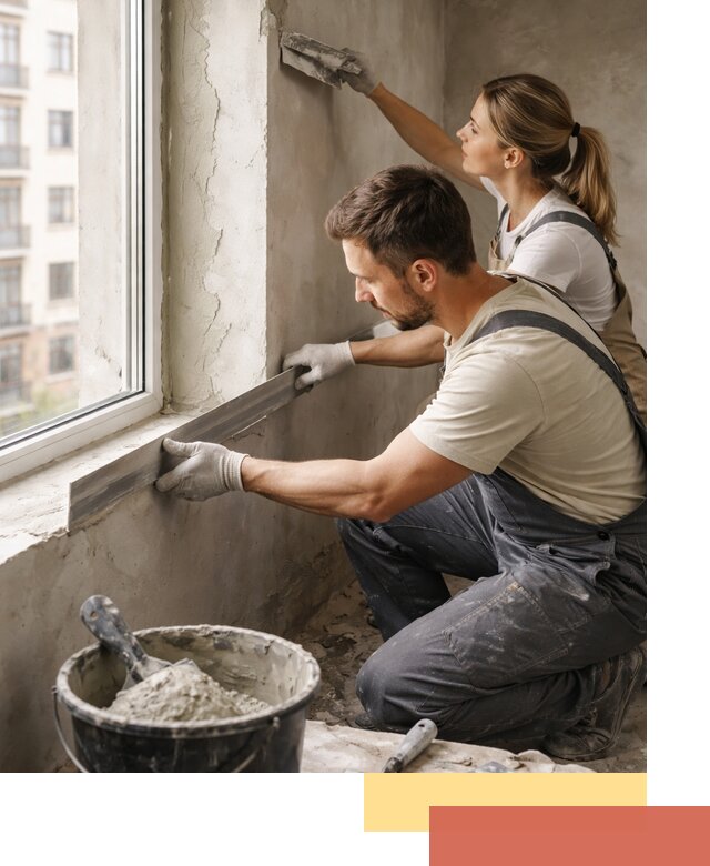 Штукатурка откосов дверей и окон профессионально в Кирове