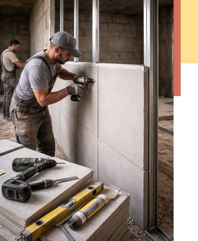 Кладка влагостойких перегородок ПГП в Кирове от 1220 руб. под ключ | ОТДЕЛОЧНИК-Кро