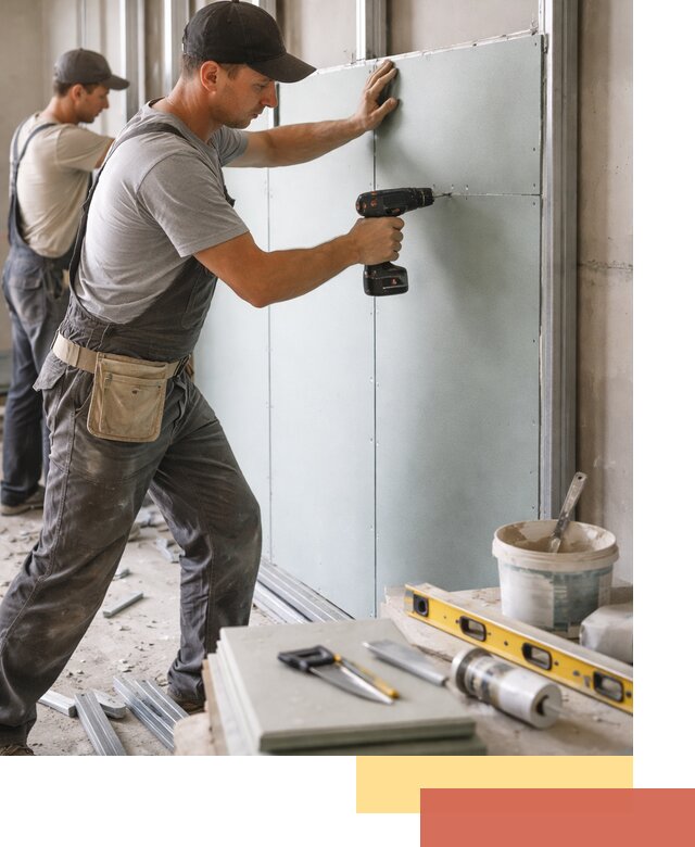 Кладка влагостойких перегородок ПГП в Кирове