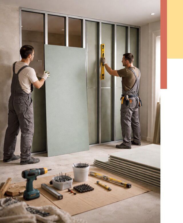 Перегородка из влагостойкого гипсокартона в Кирове от 4879 руб. — монтаж под ключ | ОТДЕЛОЧНИК-Кро