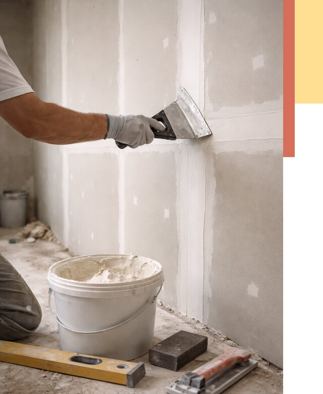 Шпаклевка перегородок из гипсокартона в Кирове от 2541 руб. — услуги ОТДЕЛОЧНИК-Кро