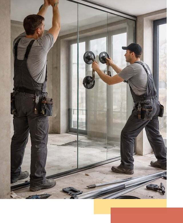 Цельностеклянные перегородки под ключ в Кирове