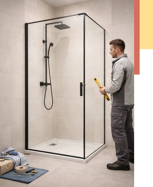 Стеклянные перегородки для душа в Кирове от 12706 руб. | Монтаж под ключ — ОТДЕЛОЧНИК-Кро