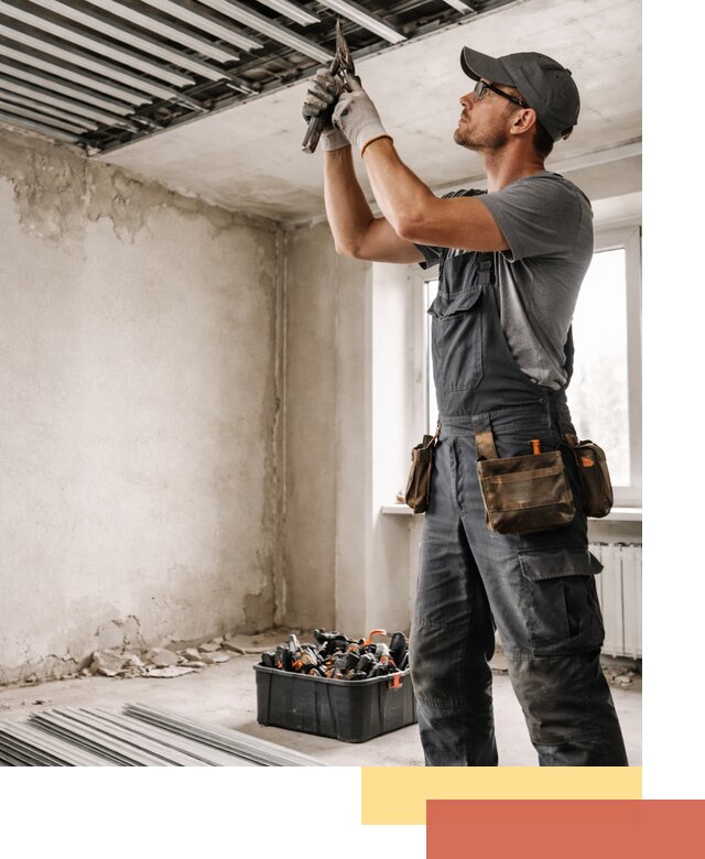 Демонтаж реечного потолка в Кирове быстро и аккуратно