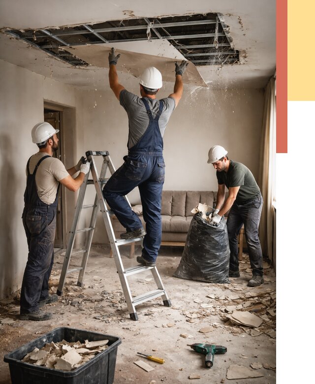 Демонтаж гипсокартонного потолка в Кирове от 427 руб. за м2 — ОТДЕЛОЧНИК-Кро