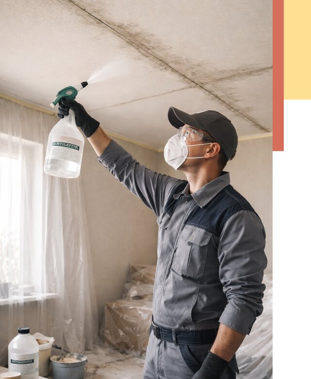 Антисептическая обработка потолка в Кирове от 2541 руб. | ОТДЕЛОЧНИК-Кро