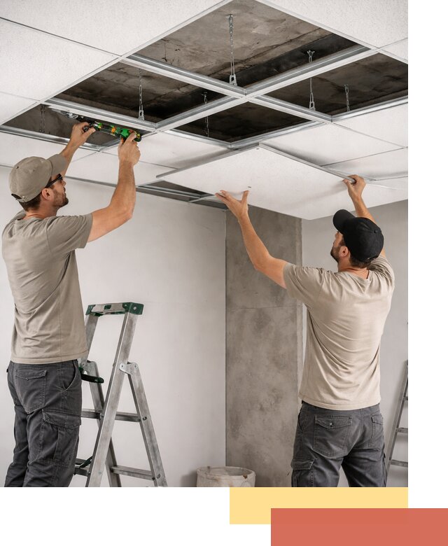Монтаж потолка Армстронг под ключ в Кирове