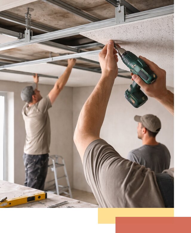 Монтаж акустического потолка в Кирове под ключ