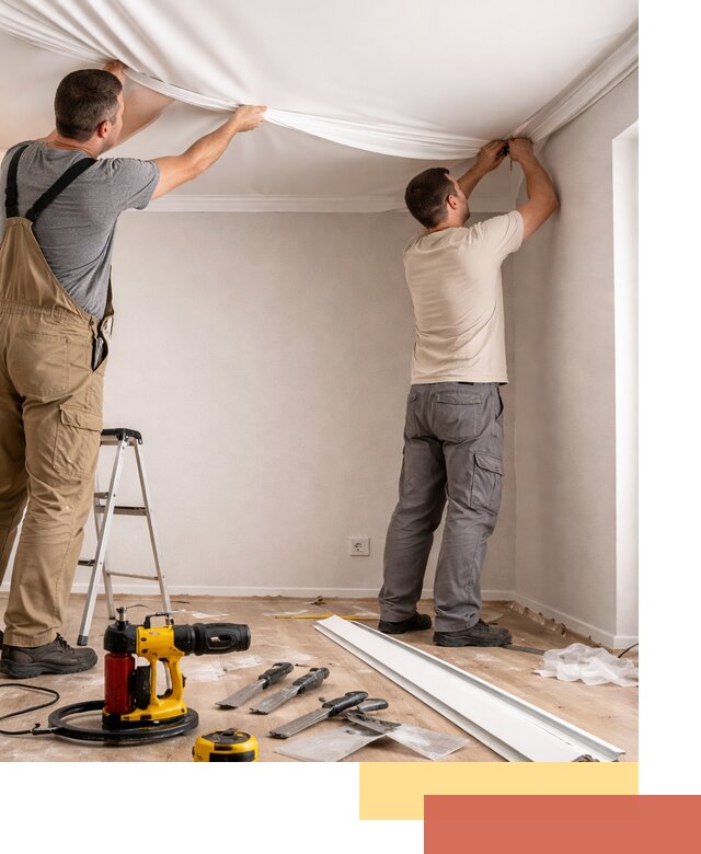 Монтаж ПВХ натяжного потолка в Кирове качественно и быстро