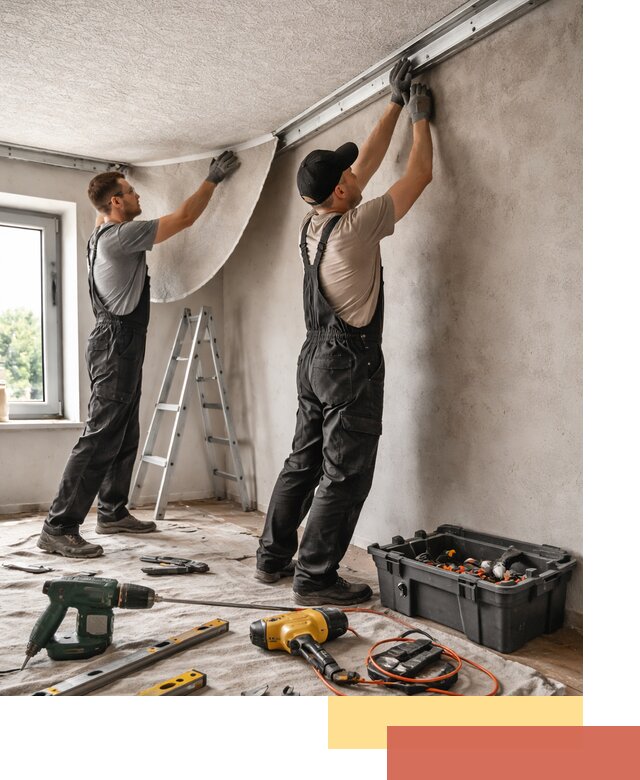 Монтаж фактурного натяжного потолка в Кирове качественно и быстро