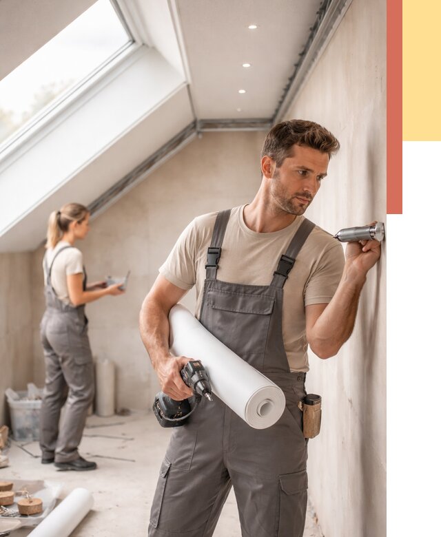 Монтаж натяжного потолка на мансарде в Кирове от 3558 руб. | ОТДЕЛОЧНИК-Кро