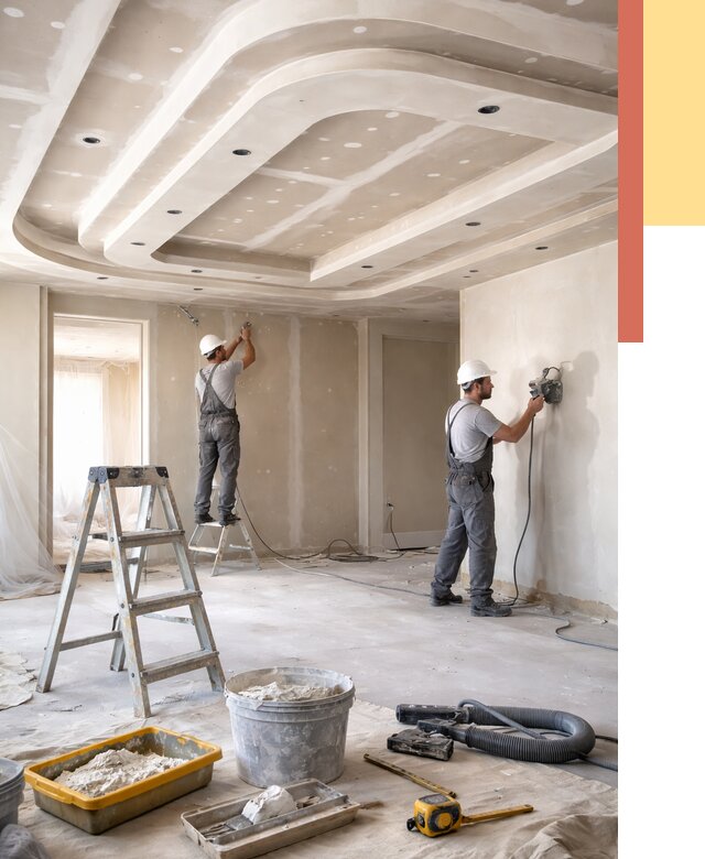 Многоуровневый потолок из гипсокартона в Кирове от 762 руб. под ключ | ОТДЕЛОЧНИК-Кро