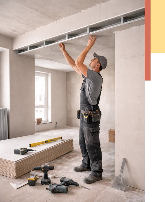 Потолок из гипсокартона с нишей в Кирове от 1271 руб. под ключ | ОТДЕЛОЧНИК-Кро