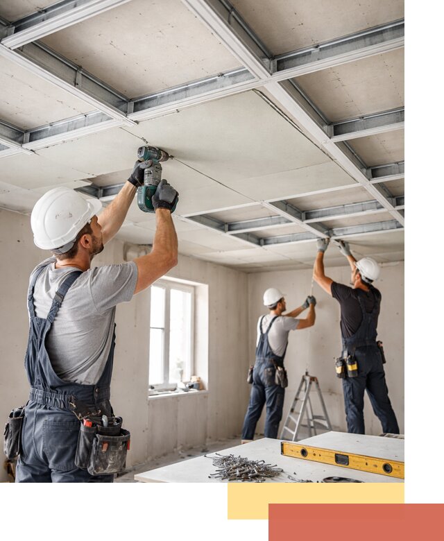 Кессонный потолок из гипсокартона под ключ в Кирове