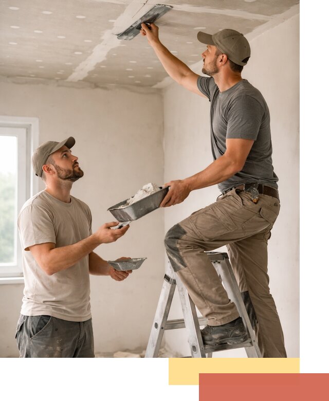 Шпаклевка потолка из гипсокартона в Кирове качественно и быстро