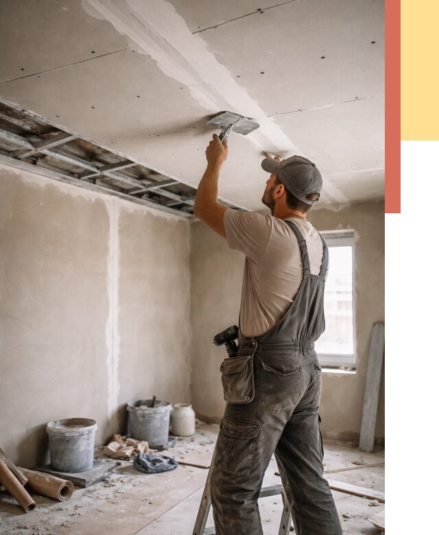 Ремонт потолка из гипсокартона в Кирове от 661 руб./м² — быстро и недорого | ОТДЕЛОЧНИК-Кро