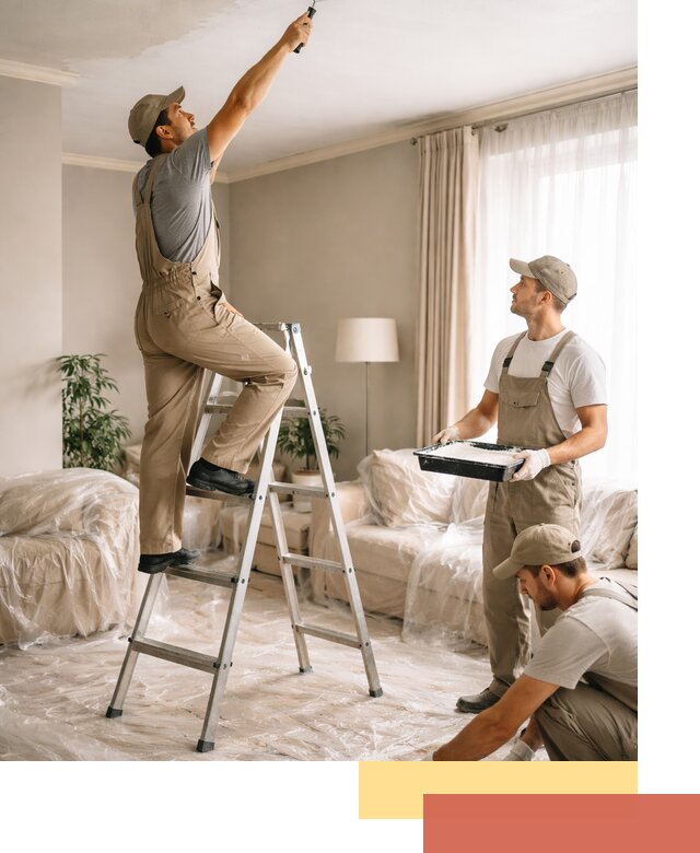 Покраска потолков акриловой краской в Кирове качественно и быстро